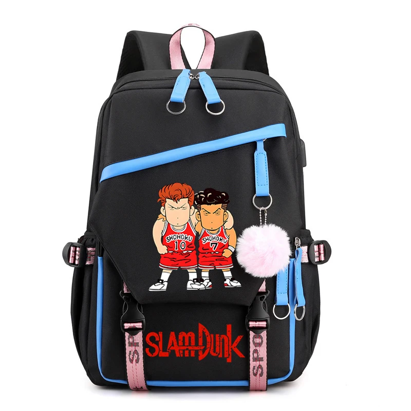 

Anime Slam Dunk College Bag Ryota Miyagi School Bags for Boys Girls Manga Basketball Fans Bookbag Sakuragi Hanamichi Backpack