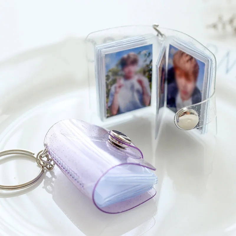Card Holder Business Card Bag CILICAP Bag Ornaments Portable Mini 1 Inch 2 Inch Photo Album Photo Holder Card Bag Jelly Color