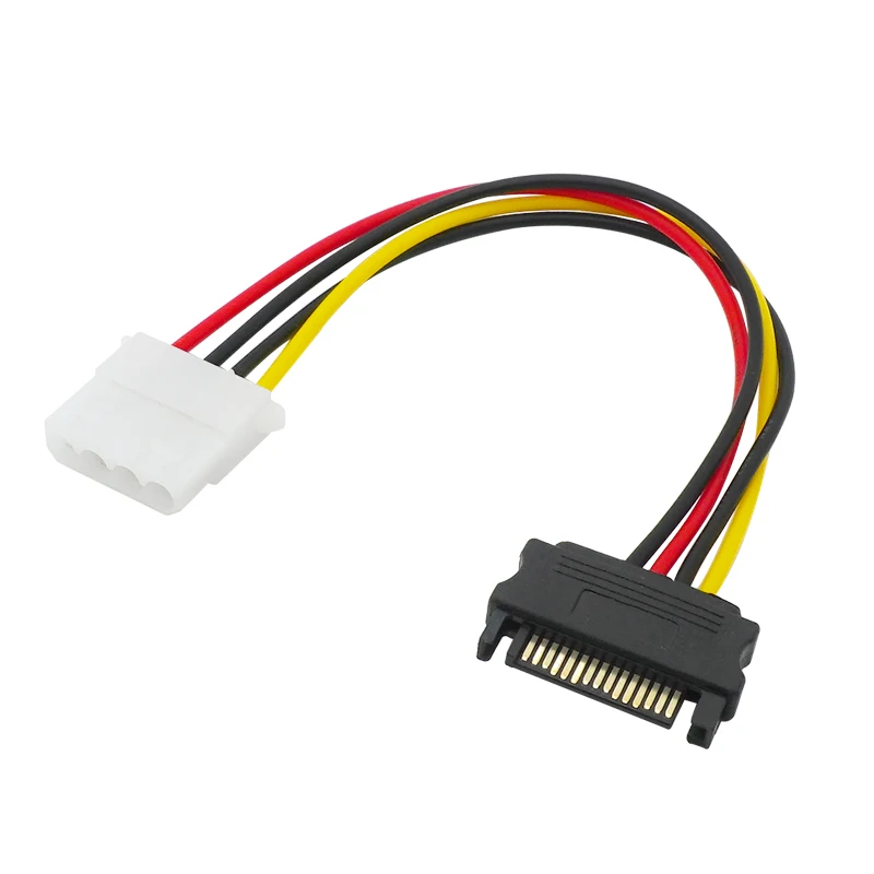 

Кабель-удлинитель Sata папа-D 4 P мама 15 Pin SATA папа-Molex IDE 4 Pin мама