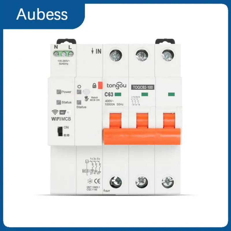 

3p 63a Wireless Automatic Mcb Timer Remote Control Smart Reclosing Switch Smart Life Wifi Measurement Circuit Breaker Tuya Smart