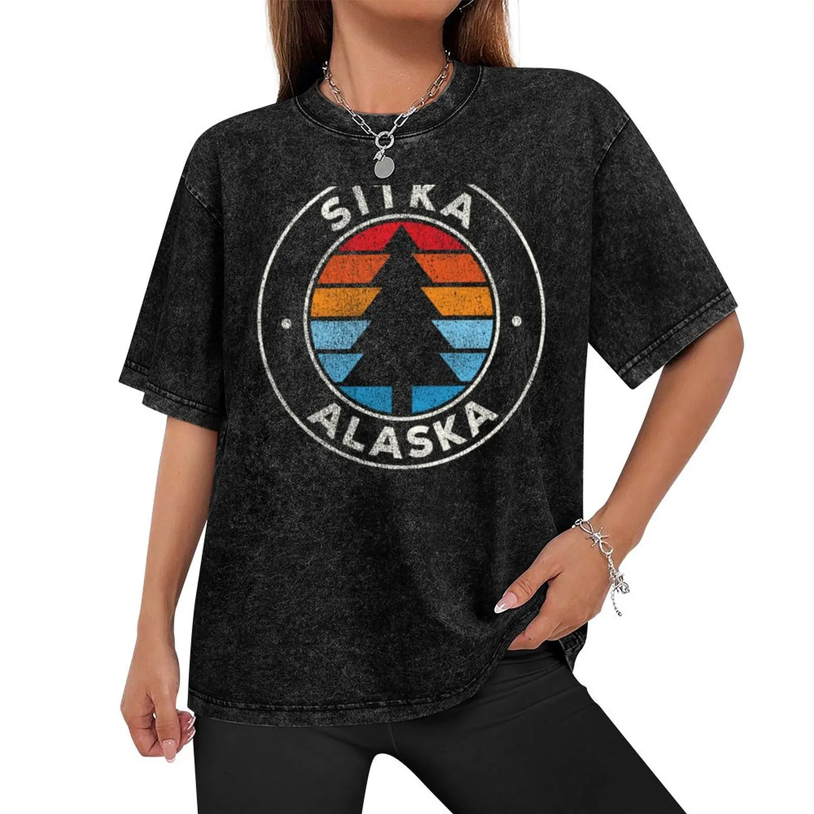 Sitka Alaska AK Vintage Graphic T-Shirt