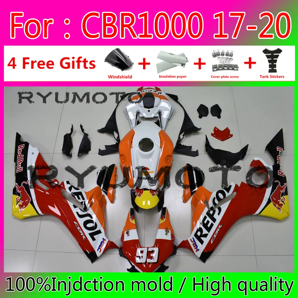 

Новый комплект обтекателей для мотоцикла ABS Подходит для HONDA CBR1000RR 17-20 CBR1000 RR 17 20 обтекатель для кузова