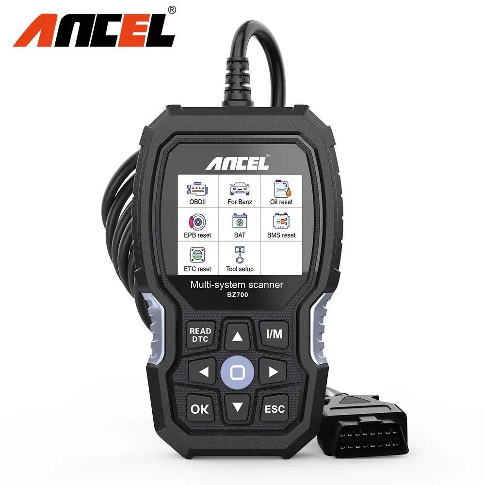 ANCEL BZ700 Профессиональный OBD2 сканер для Mercedes Benz считыватель ...