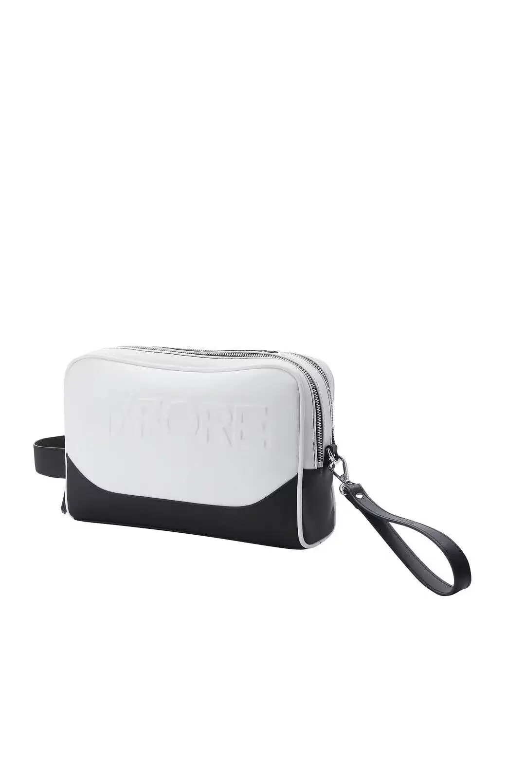 

Men Golf Bag Carrying Case Round Leather Fabric Golf Pouch