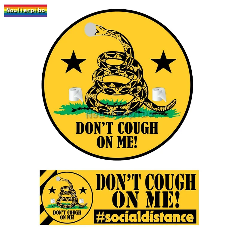 

Personalized Car Stickers Don't Cough on Me! Vinyl Reflective Decals Car Motorcycle Helmet Trolley Case Laptop Phone Decal