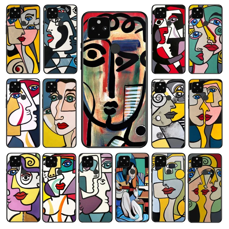 

Picasso Abstract Art Painting Phone Case for Google Pixel 7 Pro 7 6A 6 Pro 5A 4A 3A Pixel 4 XL Pixel 5 6 4 3 XL 3A XL 2 XL