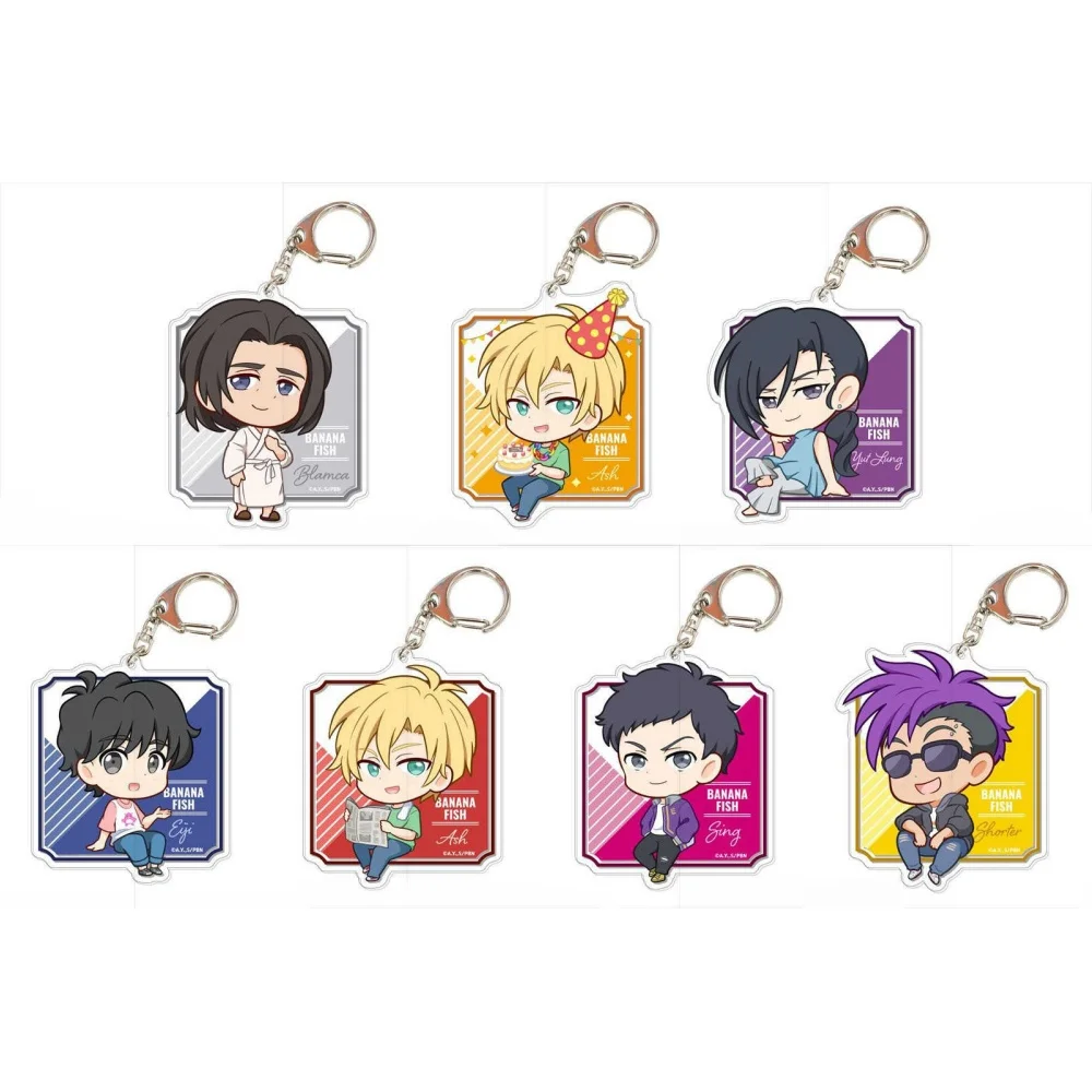 Фото Очарование магазина аниме BANANA FISH Eiji Okumura Sing Soo-Ling Lee Yut-Lung акриловый HD персонажи брелок кулон орнамент около 6 см №1