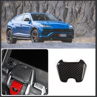 for 2018 2021 lamborghini urus real carbon fiber car p gear switch decoration cover sticker car interior accessories