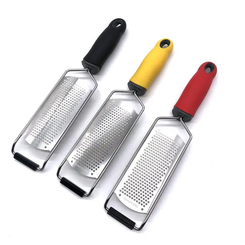 

Stainless Steel Cheese Zester Chocolate Lemon Ginger Potato Grater Manual Cheese Grater Slicerwith Protective CoverPotato Masher