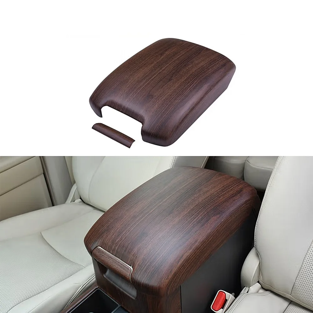 

Для Toyota Land Cruiser Prado 150 2018 + украшение интерьера, подлокотник автомобиля, крышка, аксессуары, ABS, серебро/дерево, отделка для хранения