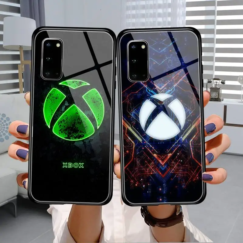 

Games-XBOX Phone Case Tempered Glass For Samsung S22 S21 S20 S10 ultra pro plus S9 S8 Note20 10 9 Ultra Pro Phone Covers