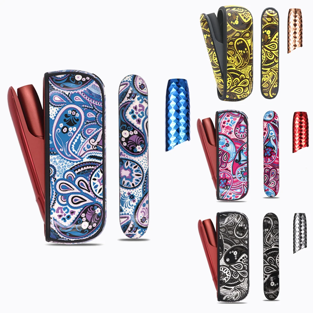 

Чехол с цветком JINXINGCHENG + Боковая крышка + крышка для IQOS 3 Duo Чехол-держатель для IQOS 3,0 защитный чехол для аксессуаров IQOS