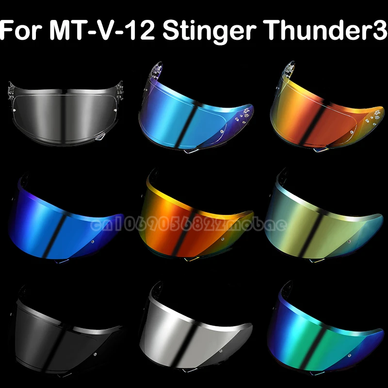 MT-V-12 helmet shield for MT STINGER helmet and MT THUNDER 3 helmet MT Replacement parts THUNDER 3SV visor