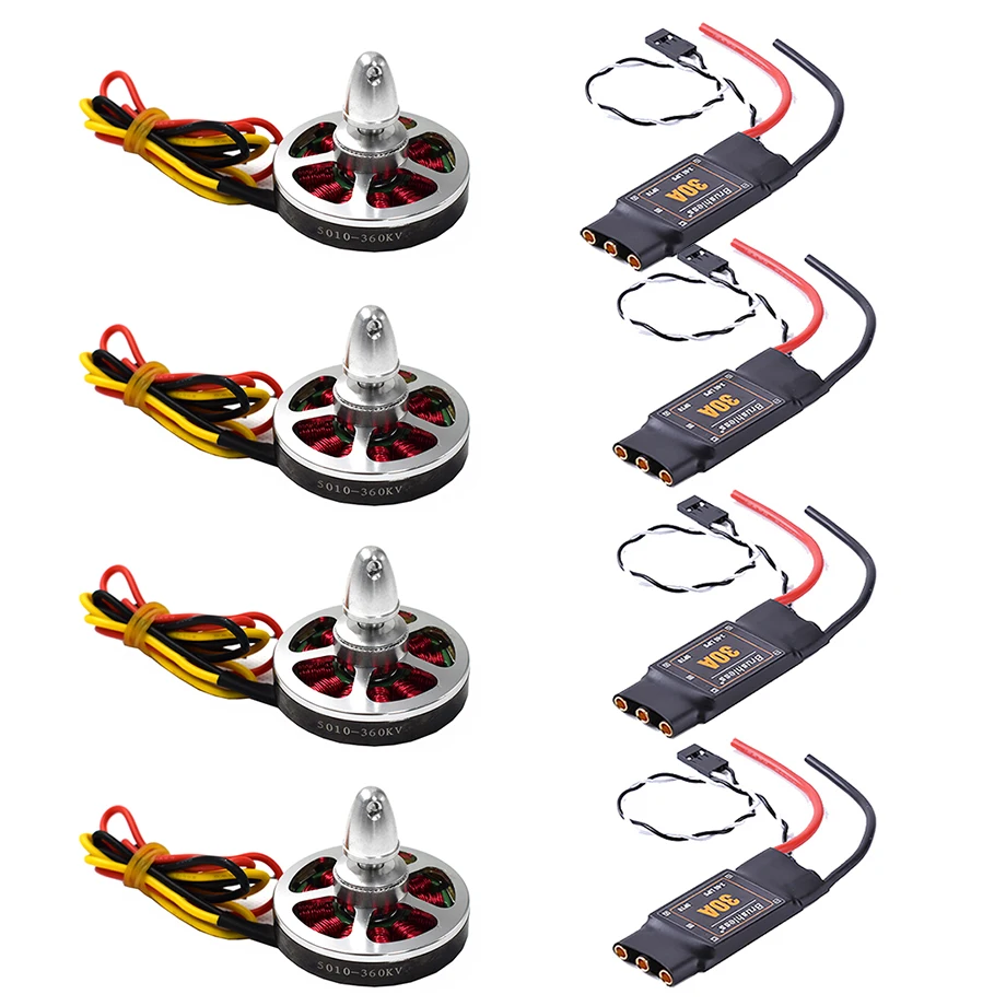 4 шт. бесщеточные 30A ESC OPTO 2-4S и 4 шт. 5010 360KV/750kv бесщеточные двигатели с высоким крутящим моментом для F550 ZD550 ZD850 4 шт. бесщеточные 30A ESC OPTO 2-4S и 4 шт. 5010 360KV/750kv бесщеточные двигатели с высоким крутящим моментом для F550 ZD550 ZD850