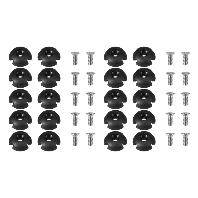 

New20pcs Deck Line Guide Slotted Round Out Pull Rope Buckle Fitting Accessories For Kayak Canoe Boat