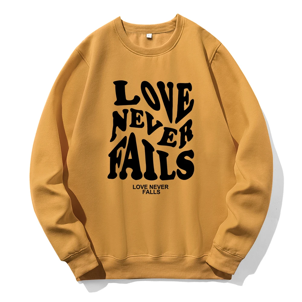 

Мужская Флисовая Толстовка с капюшоном и принтом Love Never Falls