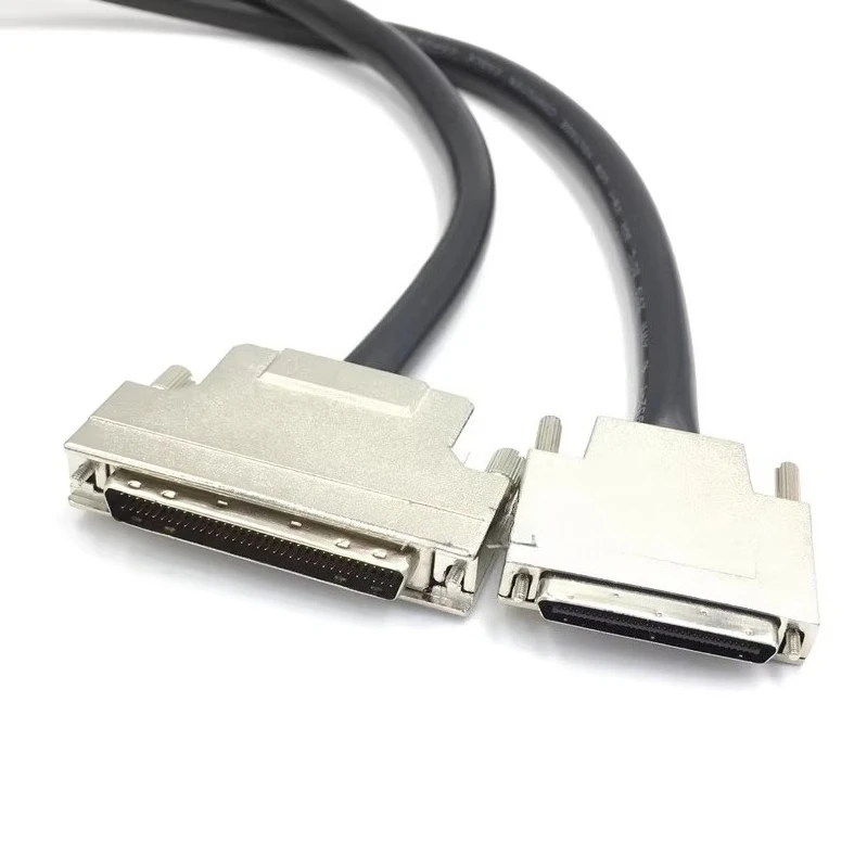 Фото Для кабеля SCSI HPDB68 к VHDCI68 Кабель от 68 до маленького 68 Соединительный кабель SCSI68 0,5 ~ 10 м Настраиваемый №5