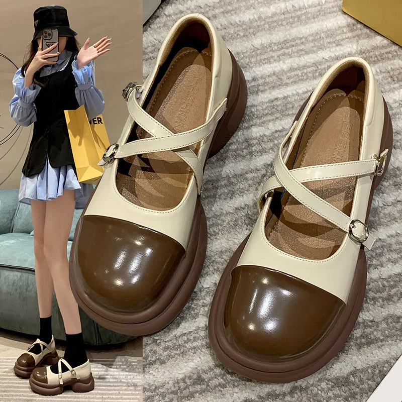 

Туфли женские на плоской подошве, базовая обувь из средней ткани, на резиновой подошве