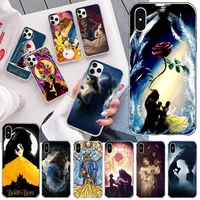 beauty and the beast phone case for iphone 13 12 11 pro mini xs max 8 7 plus x se 2020 xr silicone soft cover