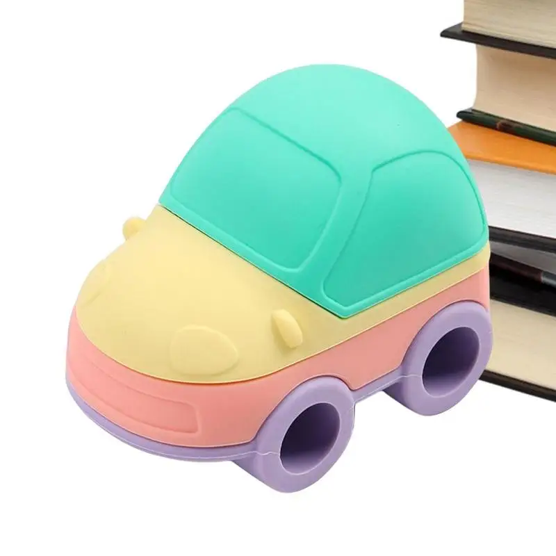 

Silicone Stacking Toy Car Shape Stackable Baby Toy Toys Toy Building Sets Sorting Stacking Toys Preschool Learning Toys Toddler