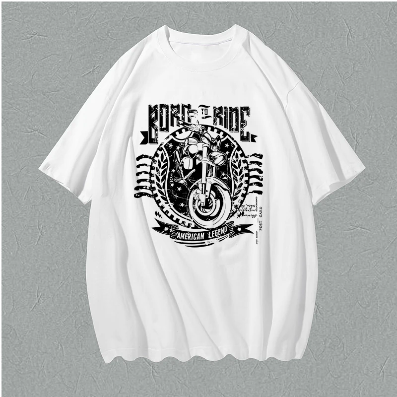 

Letter Motorcycle Cool Gifts POP Young Japan T-Shirt Apparel Sexy School Hip Hop Lovers Undershirt