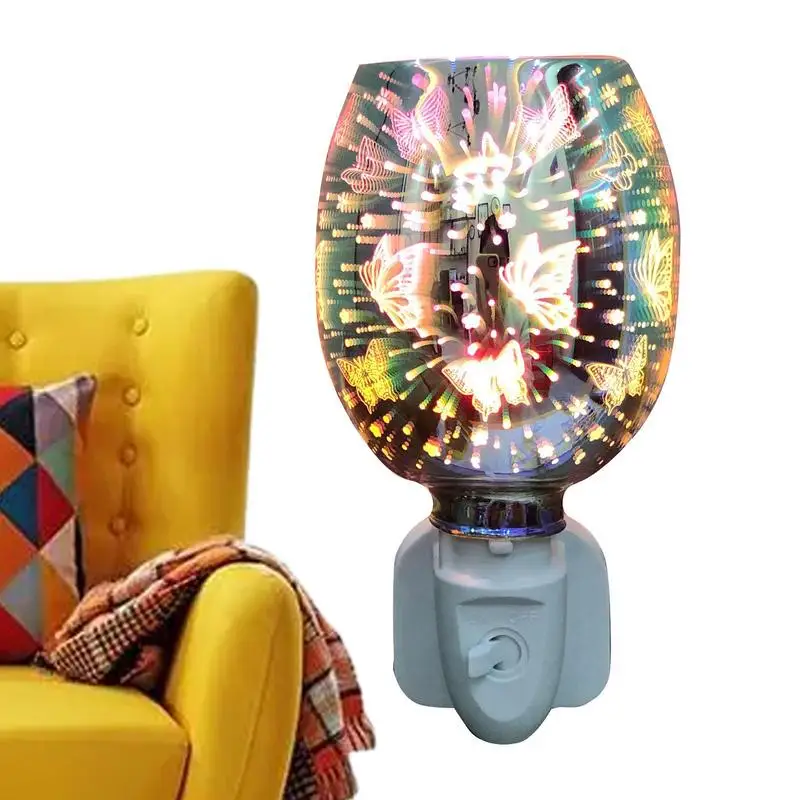 

Креативная стеклянная электрическая 3d-горелка для воска, Подключаемая горелка для расплава воска, Нагреватель свечи, аромадиффузор, лампа в подарок для друзей, аромат