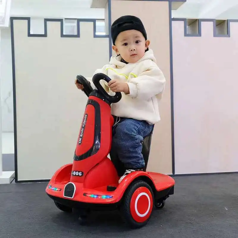 kids car  electric motorbike Rechargeable rider with remote control toy stroller student scooter infant drift balance car