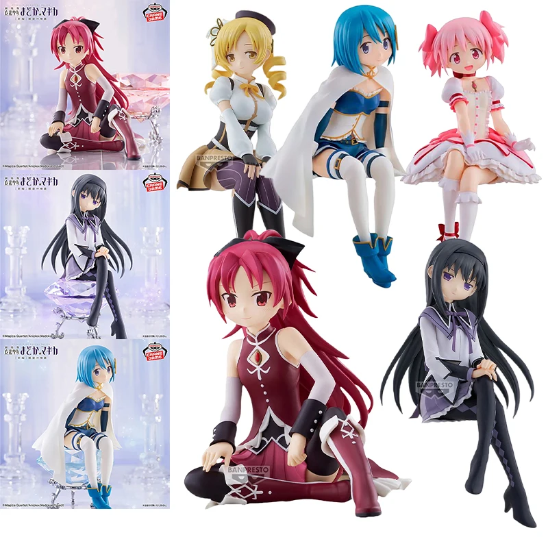 Фото В наличии: BANPRESTO Puella Magi Madoka Magica The Rebellion — фигурки Сакуры Кёко и Томоэ Мами, аниме-модели, подарки