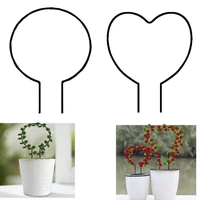 1pc tomato climbing plant iron support frame cage stake heart shaped round trellis growing flower plant stand rack