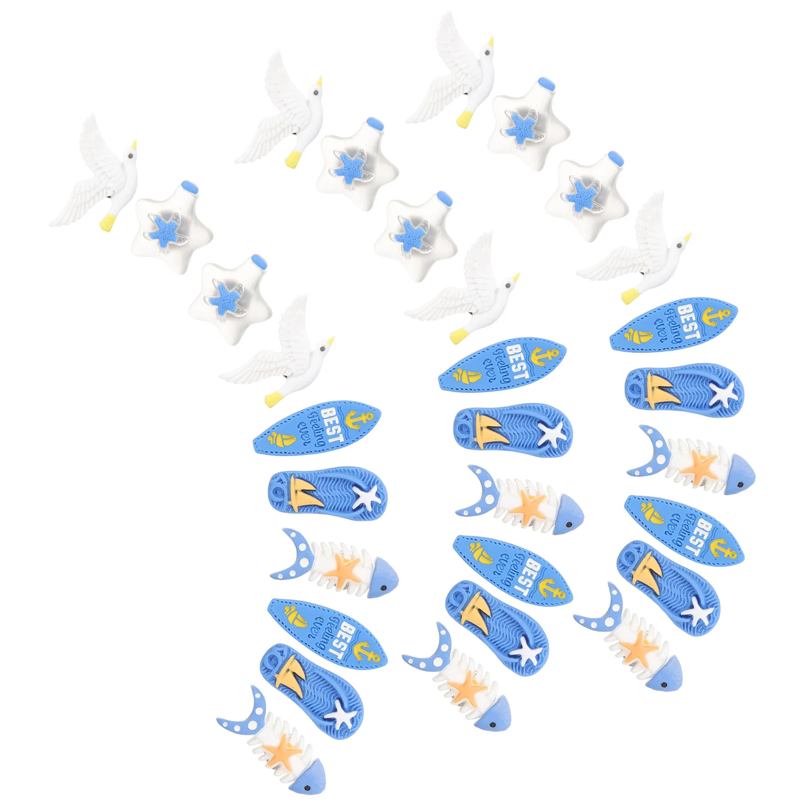 

30 Pcs Daily Use Pushpins Replaceable Thumb Tacks Compact Multi-function Thumbtacks Daily Use Thumbtacks Resin Delicate Pushpins