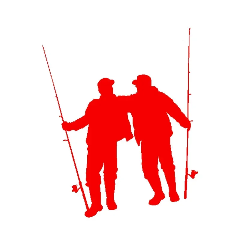 Фото Персонализированные наклейки Автомобильные наклейки Good Friends Go Fishing Водонепроницаемые и солнцезащитные персонализированные наклейки ПВХ 16*14 см №5