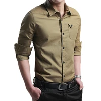 plus size mens 2022 spring summer mens shirts long sleeve cotton shirts military shirts business korean slim harajuku clothes