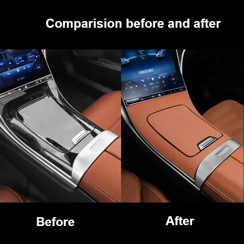 Для Mercedes Benz C Class 2023 2024 C260L C200L GLC силиконовая накладка на центральную консоль