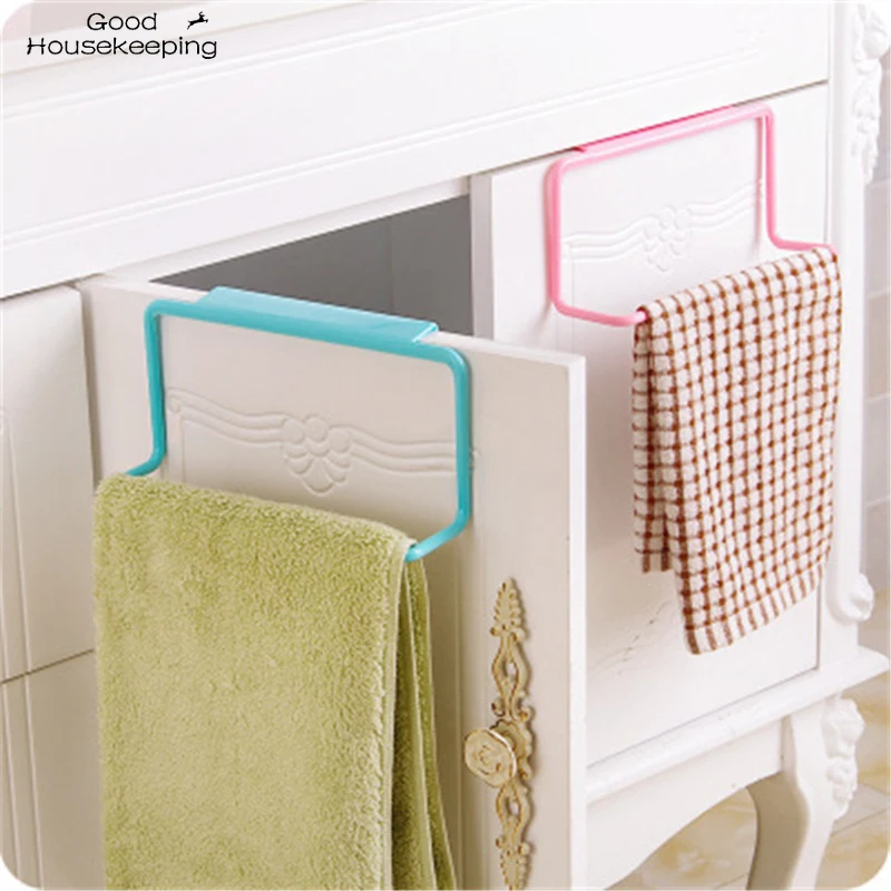 

Plastic Hanging Holder Towel Rack Multifunction Cupboard Cabinet Door Back Kitchen Accessories Home Storage Organizer Bathroom