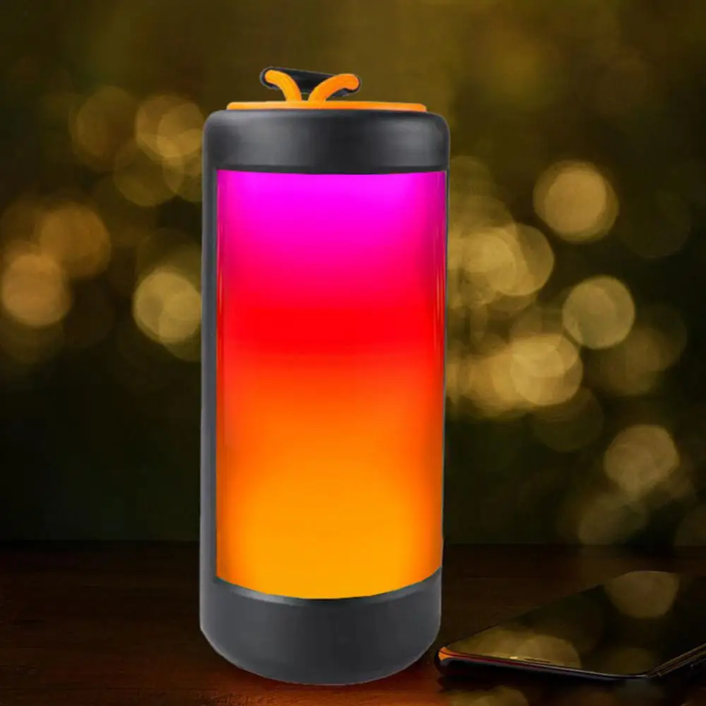 

Mini Usb Subwoofer Portable Wireless Speaker Voice Broadcast Colorful Led Music Sound Column For Pc Phone Bluetooth Speaker