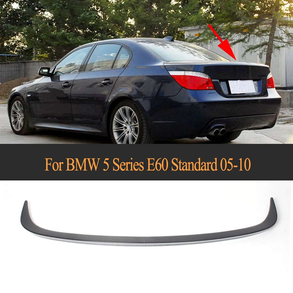 

Carbon Fiber Rear Tail Trunk Boot Lip Wing Spoiler For BMW E60 Standard 2004 - 2010