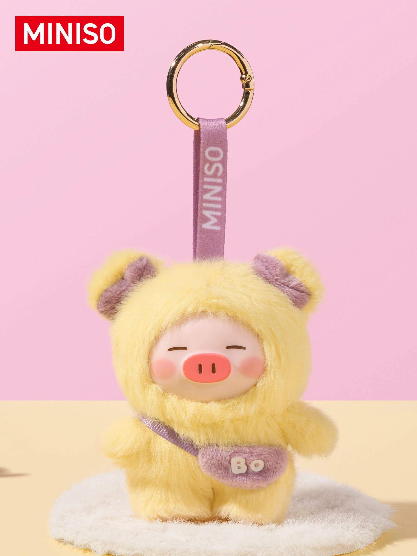 Фото Новая оригинальная коллекционная фигурка-подвеска Piglet B-BO в слепой коробке, виниловая плюшевая кукла, аниме-фигурки, декор для комнаты, модный подарок, игрушки №3
