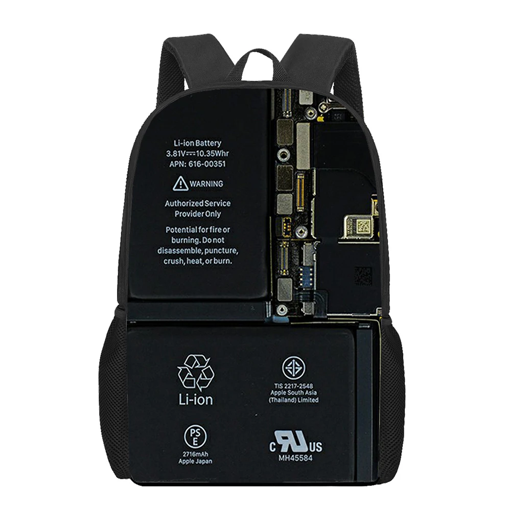 Детский рюкзак с аккумулятором и 3D рисунком для подростков