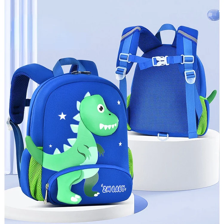 New Children Cartoon Dinosaur Waterproof Backpacks for Students Primary Girls Boys Anti Lost Fashion Large Capacity School Bags