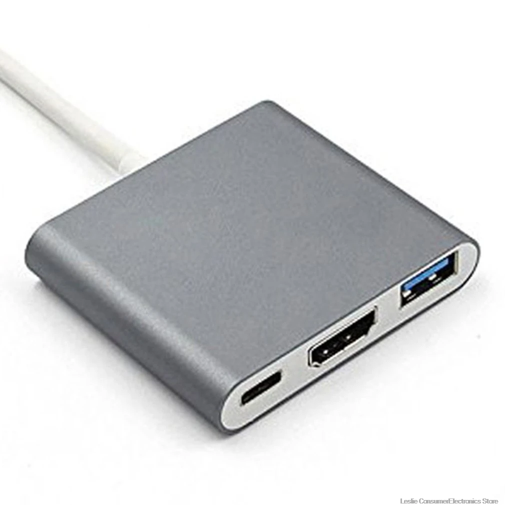 

USB C HUB для адаптера для Macbook Pro/Air Thunderbolt 3 USB Type C Hub для 4K USB 3.0 порт USB-C Power Delivery