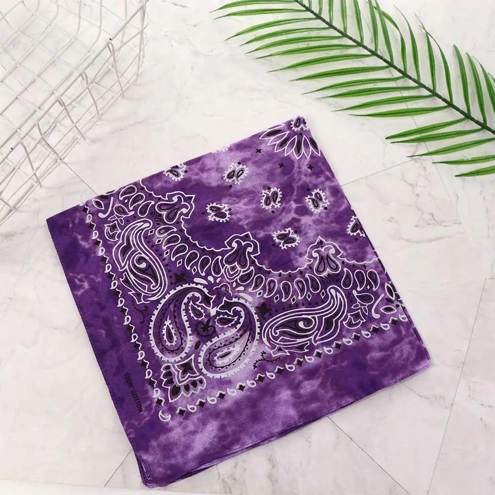 Шарфы бесшовная бандана повязка для волос квадратный шарф головной убор в стиле