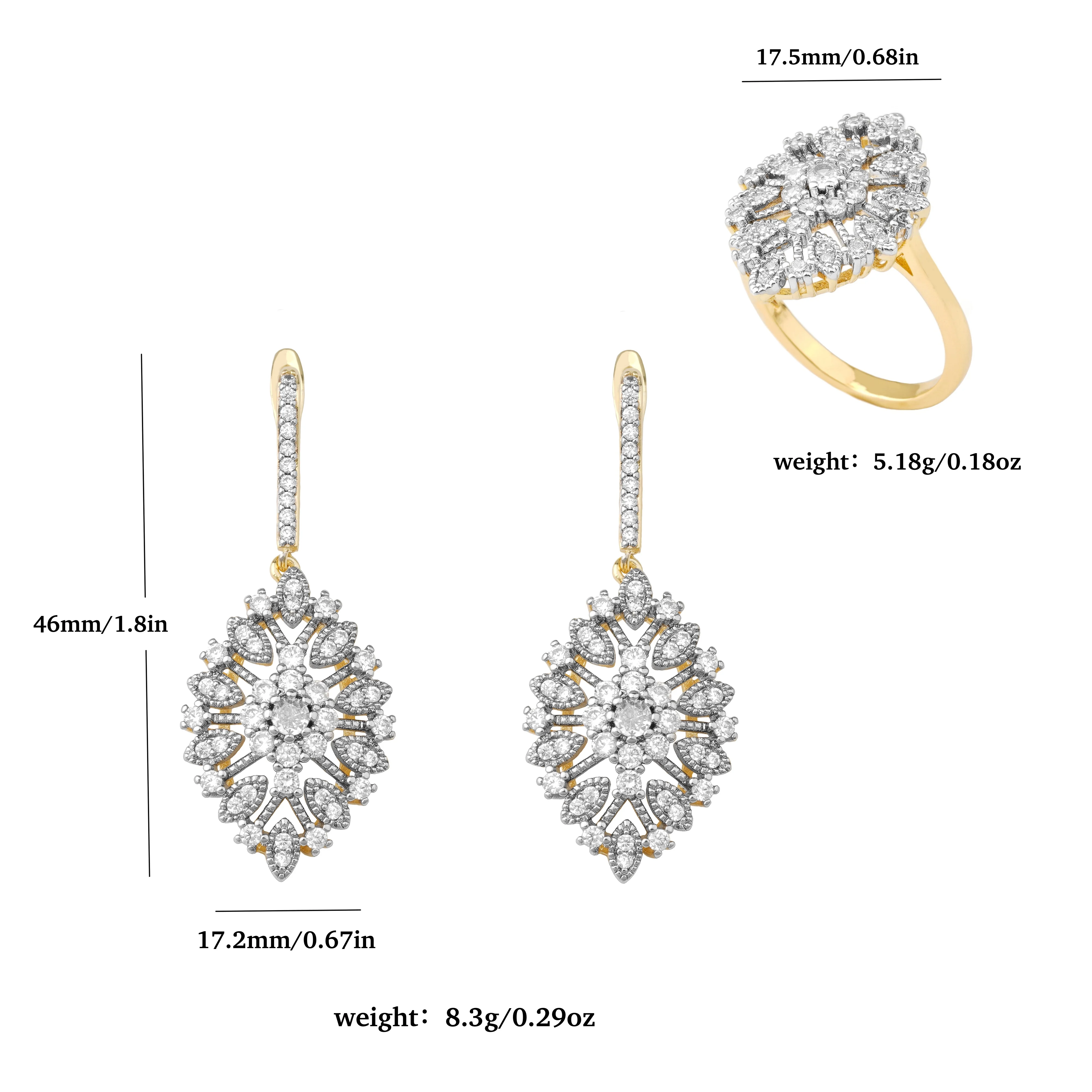 Набор женских ювелирных изделий LUYIN