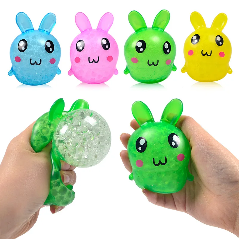 

Decompression Rabbit Novelty Vent Toys Squeeze Bunny Pinch Stressball Squishy Fidget Toys