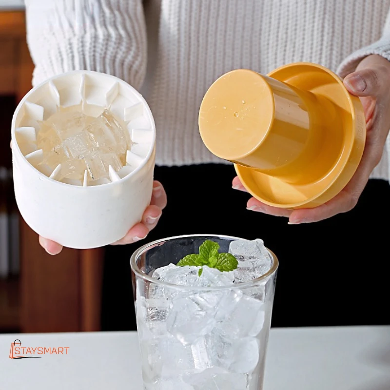 

Creative Ice Bucket Cup Mold Silicone Ice Cube Tray Quick Freeze Food Grade Whiskey Beer Maker Ice Cubes Mold