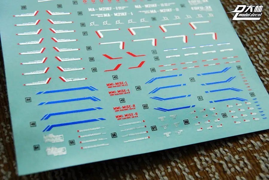 D.L высококачественная водяная паста для наклеек MG MB 1/100 ZGMF-X20A Strike Freedom 4-цветная