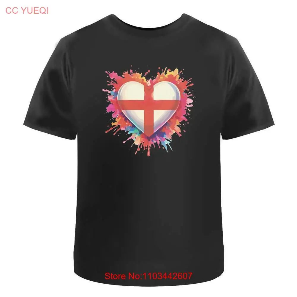 Мужские/женские хлопковые футболки Love England (TA047502)
