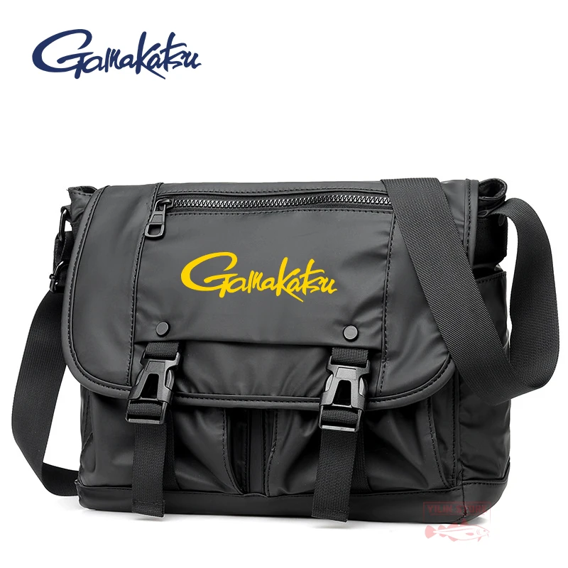 

Gamakatsu Men One-shoulder Fishing Bag Waterproof Leisure Multi-function Backpack Outdoor Multi-pocket Sports Hiking Fishing Bag