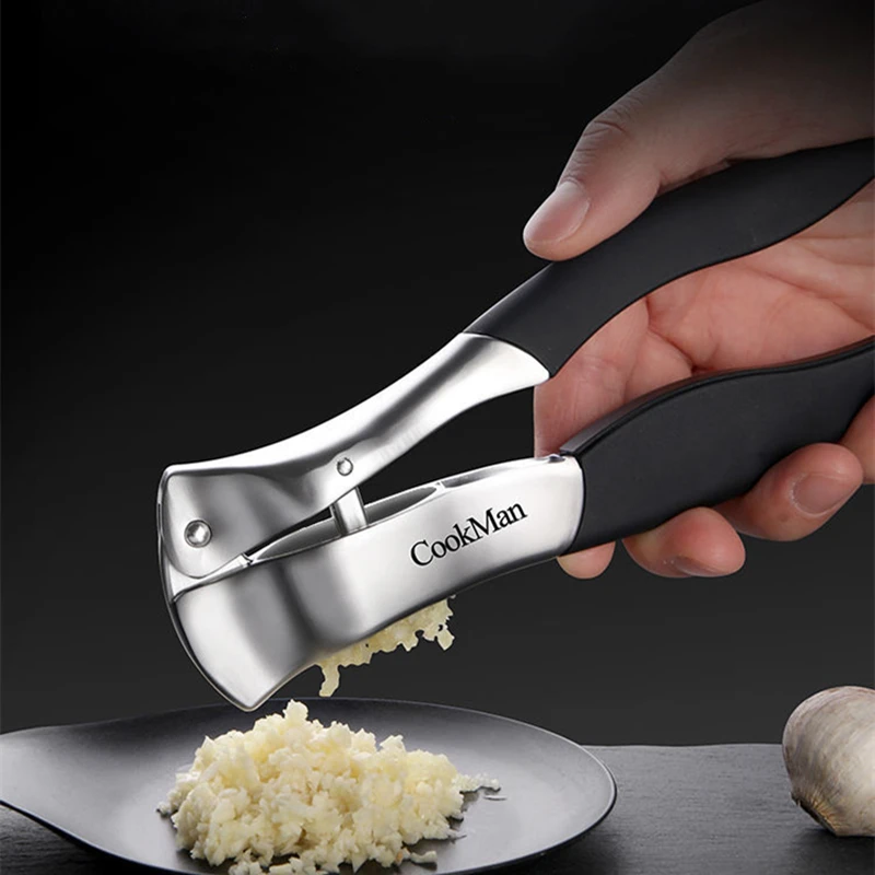 

New Garlic Press Crusher Kitchen Cooking Vegetables Ginger Squeezer Masher Handheld Ginger Mincer Tools Kitchen Accessories