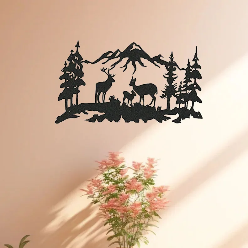 Великолепные вырезанные лазерные вывески в виде оленя или медведя для декора