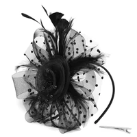 fascinator feather headdress bridal hair accessories mesh top hat hair accessories hair clips hair bands